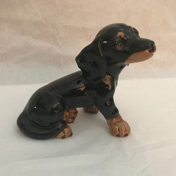 Vintage Goebel Large Dachshund Ceramic Sitting Puppy West Germany 30032-16 - Picture 2 of 6